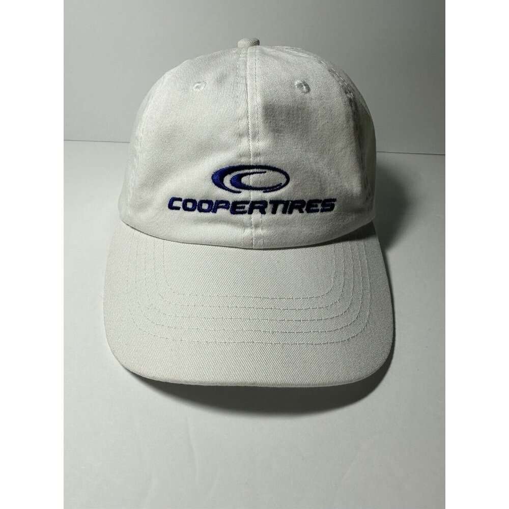 Cooper Tires White K-Product Trucker Hat Embroidered Logo Strap Back New No Tags